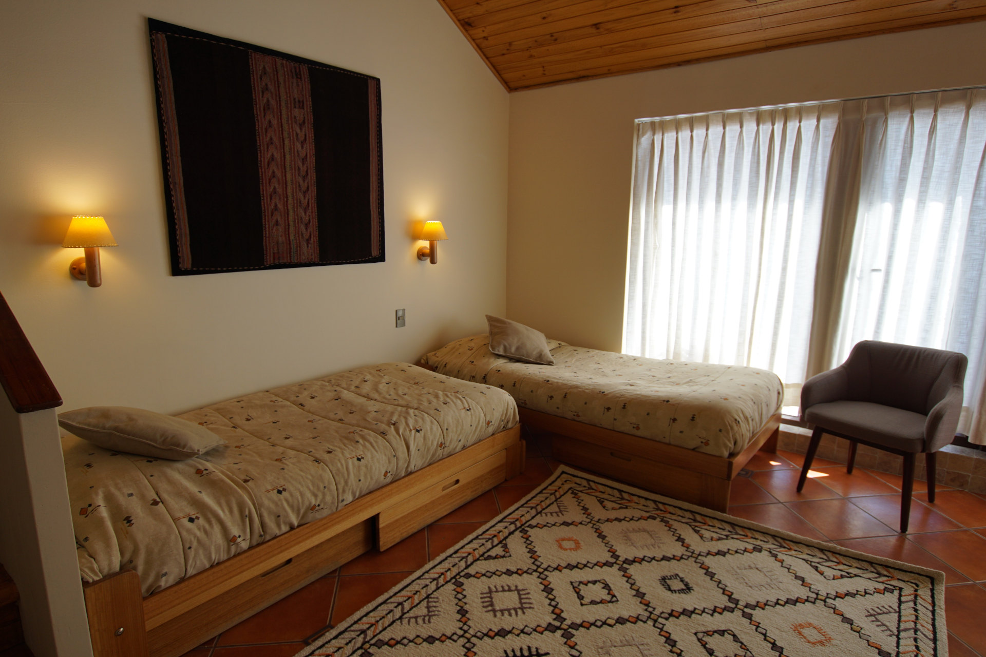 Sala con dos camas - Departamento Tipo B 223